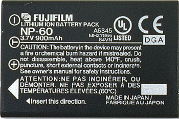 Fuji NP-60 Rechargeable Battery