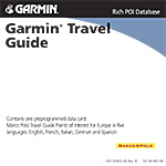 Garmin Travel Guide Europe