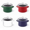 CHANTAL 32-240S Enamel-On-Steel 6-Quart Casserole with Glass Lid