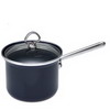 CHANTAL 35-200S Enamel-On-Steel 3-Quart Saucepan with Tempered Glass Lidblue