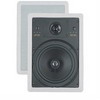 BIC VI38 Muro 8 Inch 3 Way 150 Watt In Wall Speakers with Concentric Tweeter (Pair)