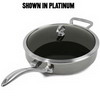 CHANTAL 834-260 11inch Saute Skillet with Lid - Platinum