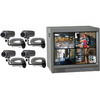 Clover C2104Q 21 Inch Color Dual Quad 8 Channel Observation System with 4 Cameras