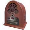 Crosley CR32CD Cathedral AM/FM/CD Tabletop Radio (Paprika)