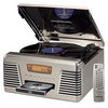 Crosley CR712BC Nostalgia Autorama CD/Turntable/AM/FM Mini System (Brushed Chrome)