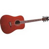 DEAN AK48TRD Dreadnought Tran. Red Acoustic Guitar