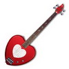 DAISY ROCK Heartbreaker Bass Guitar - Red Hot Red