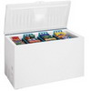 Frigidaire Manual Defrost Chest Freezer with Lock with Pop-Out Key and Defrost Drain-- WHITE