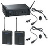 Gemini UF2064L Dual Channel Wireless PLL System With 2 Lavaliere Mics