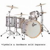 GRETSCH CC-R665 Club Rock 5-Piece Drum Set -SILVER SPARKLE