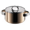 Bodum K10023-27 Chef Tri-Ply 3-Quart Copper Stockpot with Glass Lid