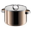 Bodum K10025-27 Chef Tri-Ply 8-7/10-Quart Copper Stockpot with Glass Lid