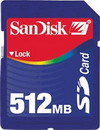 Sandisk 512MB SD Card