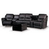 SHARUT 9520 - Patrick Home Theater Seating - All Leather in Black