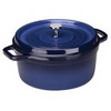 STAUB 11024-76 4 Quart Round Cocotte (Blue)